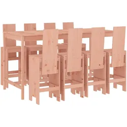 vidaXL 9-tlg. Gartenbar-Set Massivholz Douglasie