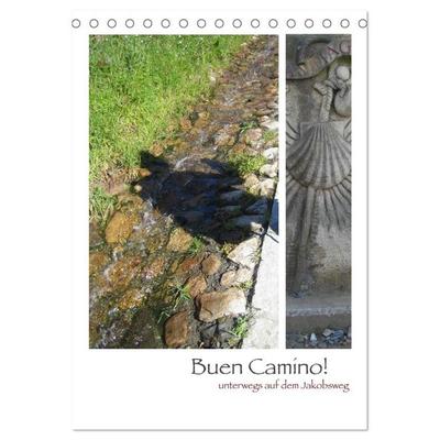 Buen Camino - Unterwegs auf dem Jakobsweg (Tischkalender 2027 DIN A5 hoch), CALVENDO Monatskalender