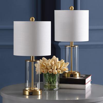 Value Selection Serkan Modern Bedside Table Lamps With USB Ports Set Of 2 a