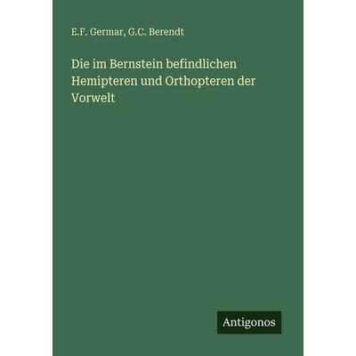 Die im Bernstein befindlichen Hemipteren und Orthopteren der Vorwelt, Taschenbuch von E. F. Germar,G. C. Berendt, Antigonos Verlag, 978-3-563-95028-9