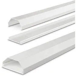 Hama eckig Alu Kabelkanal 110 cm weiß