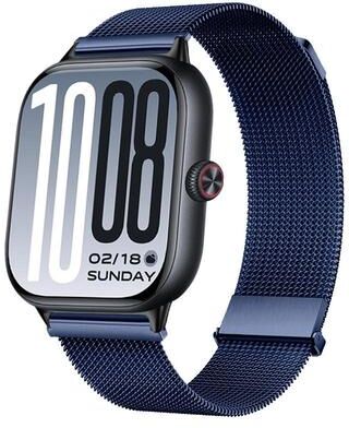 United For Vivo Watch GT 2 IQOO Watch GT 2 Two Section Dual Magnetic Milanese Stainless Steel Watch Band ink Blue