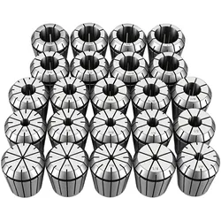VEVOR ER40 Spannbuchsen Set 1/8 Zoll bis 1 Zoll, 23-tlg. Spannzangensatz, für CNC-Fräsmaschinen & Bohrmaschinen, 0,0006 Zoll Rundlaufgenauigkeit, Präzisions-Spannzangen mit Koffer, Legierter Stahl