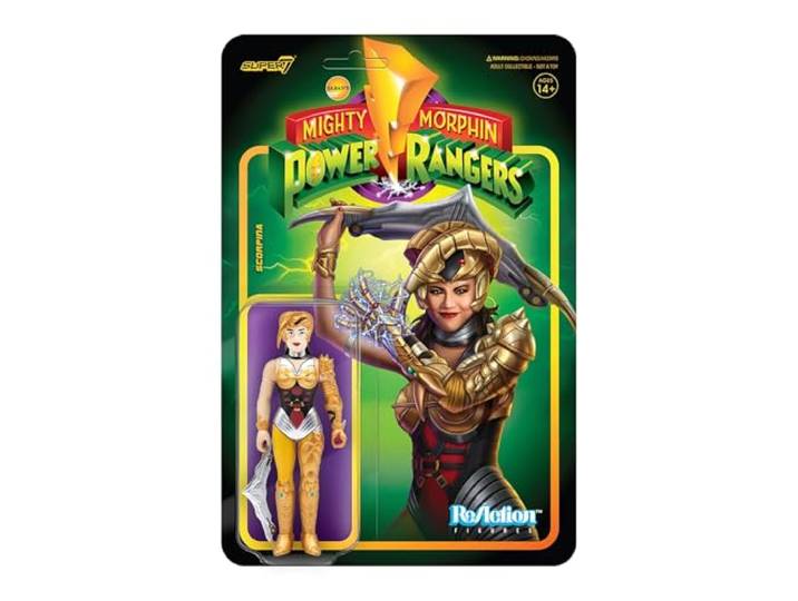 Power Rangers Mighty Morphin figuur reaction scorpina, 10 cm