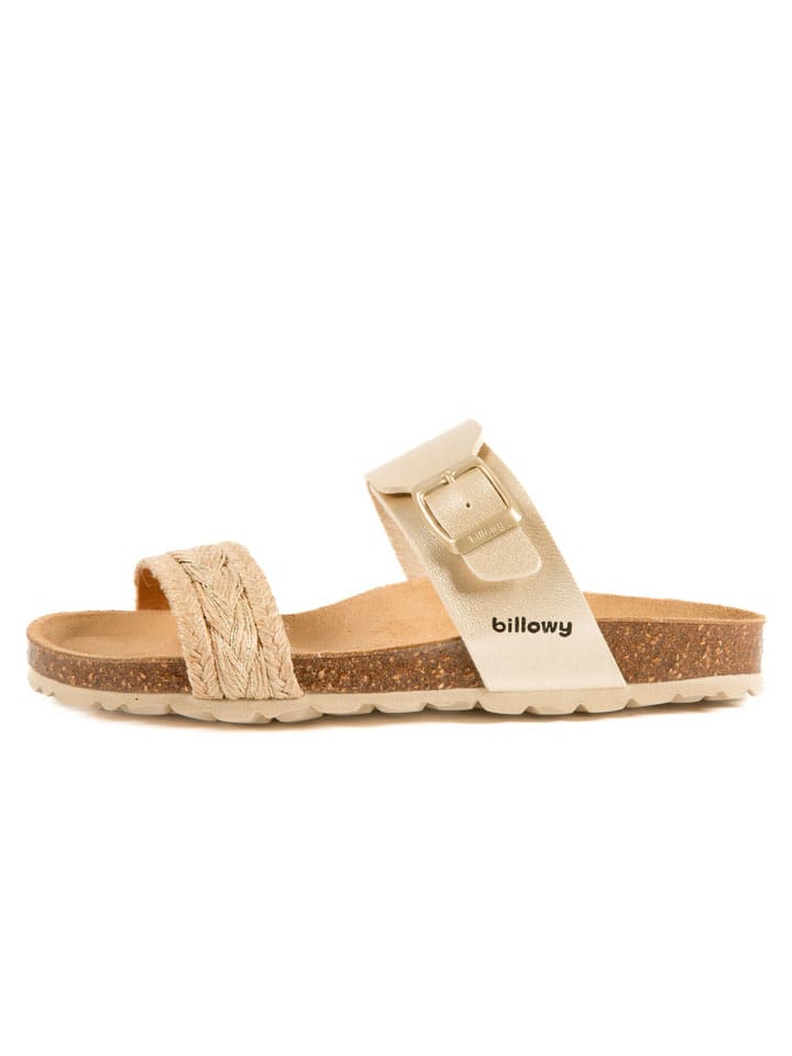 billowy Pantoletten in Gold - 37