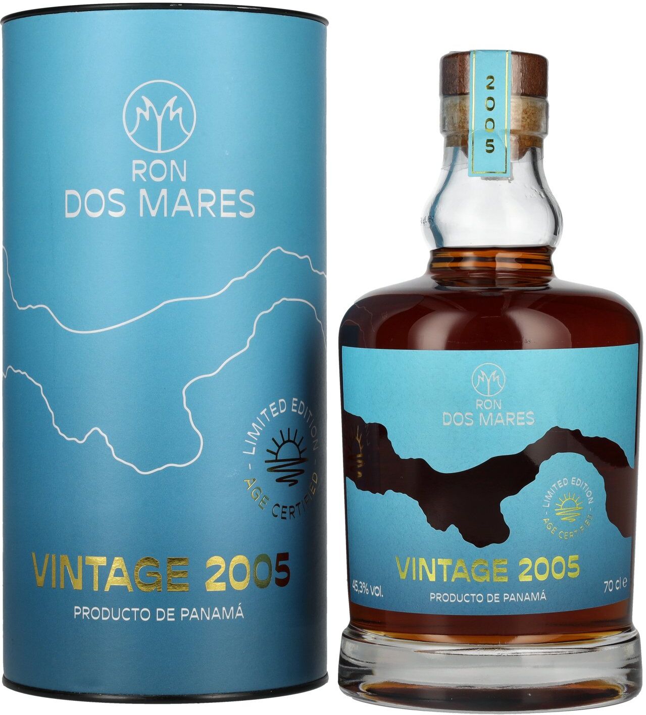 Ron Dos Mares Limited Edition Vintage 2005 45,3% Vol. 0,7l in Geschenkbox