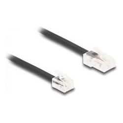 Delock Telefonkabel RJ45 Stecker zu RJ11 Stecker schwarz 1 m (88035)