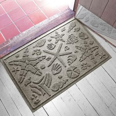 Bungalow Dba Matterly Beachcomber Doormat 35 x 23, 35 x 23, Gray
