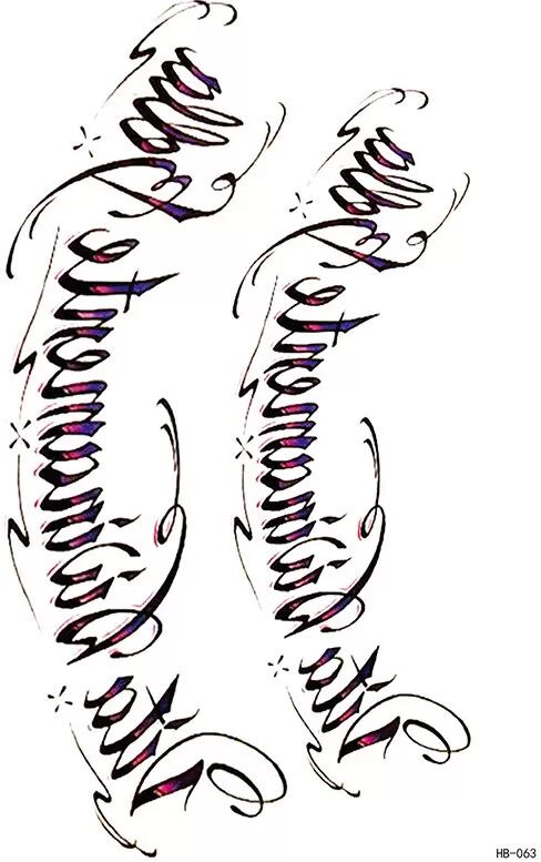 INF Manchon de tatouage temporaire - Lot de 5 model 1