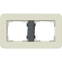 Abdeckrahmen 2fach, Abdeckung beige, Retail