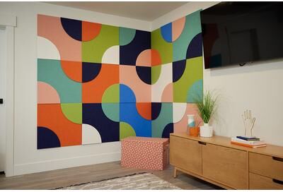 Felt Right Layered Fidget   Sound Dampening Pinnable Tiles