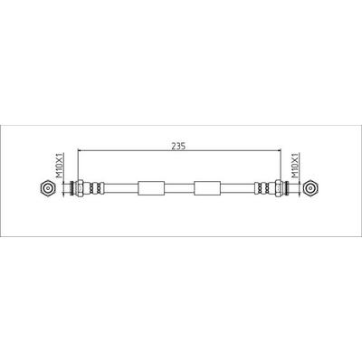 METZGER AUTOTEILE Bremsschlauch 4111806 innen für Fiat