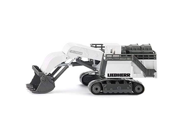 siku 1798, Liebherr R9800 mijnbouw-graafmachine, 1:87, metaal/kunststof, wit, functionele grijper