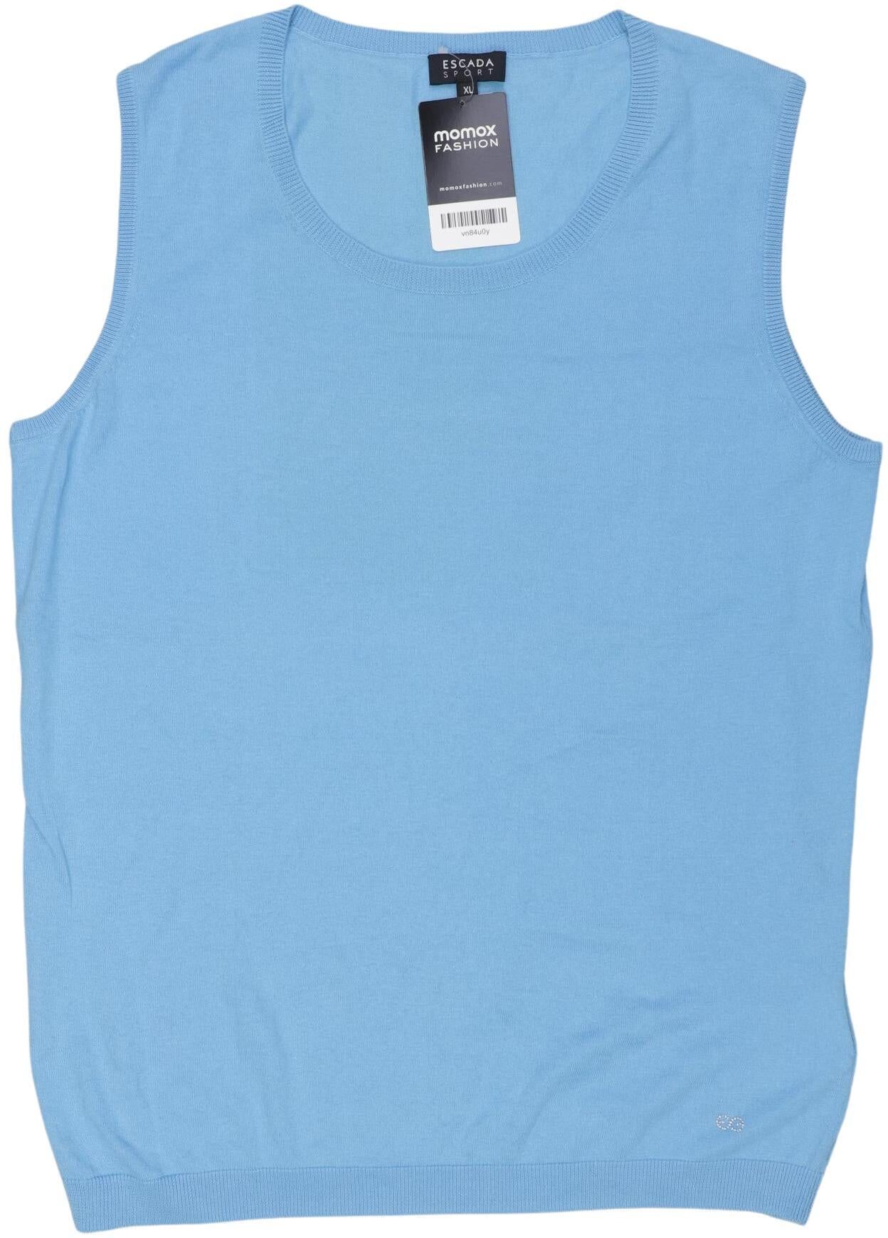 Escada Sport Damen Pullover, Hellblau, Gr. XL, Baumwolle - Second Hand