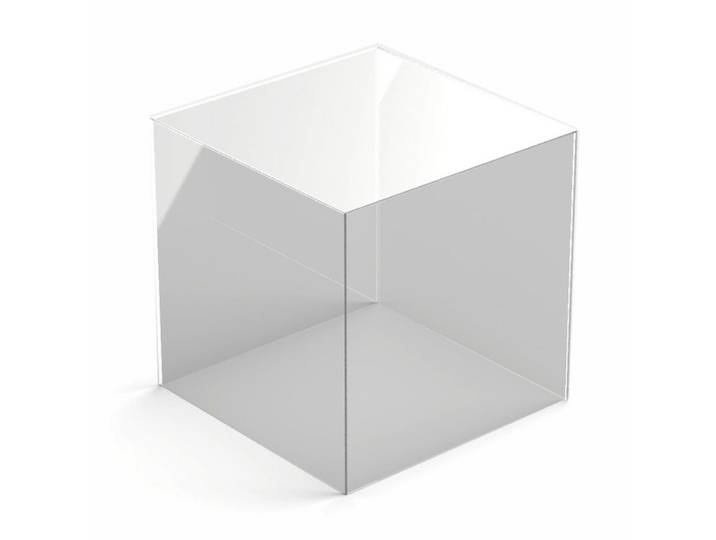 Hansen Werbetechnik Vitrinenaufsatz Schaukasten / Haube aus Acrylglas quadratisch HBQ