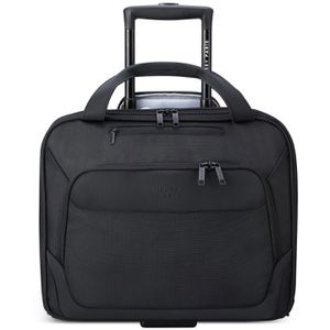 Delsey-Paris Business-Trolley Parvis Plus, 24 Liter, 2 Rollen, Weichschale, schwarz, mit Laptopfach bis 15,6 Zoll