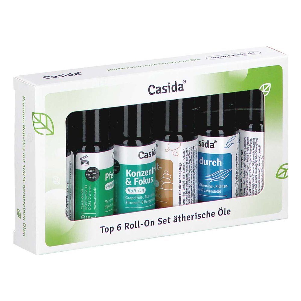 Casida GmbH Roll-on Set Top 6 ätherische Öle 18848937