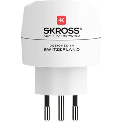 SKROSS Europe to Switzerland + Italy + Brazil Travel Adapter