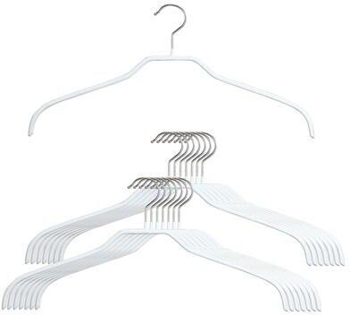 MAWA 15pc set European Clothing Steel Hangers, Silhouette 41-F Series