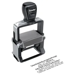 trodat Textstempel, individualisierbar 5206 Edelstahl ohne Logo