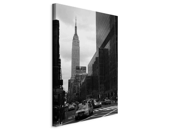 Leinwandbild Street in new york Hellgrau/Dunkelgrau