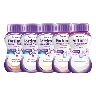 Fortimel Compact Protein 2.4 kcal Mischkarton 8x4x125 ml Flüssigkeit