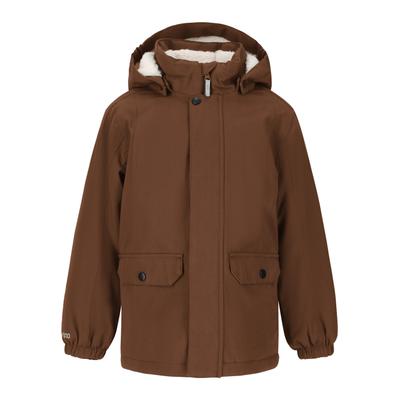 Outdoorjacke ZIGZAG "Zazu", Jungen, Gr. 2, braun, 65% Polyester, 35% Baumwolle, unifarben, normal, ohne Ausschnitt, Jacken Outdoorjacke, mit Bionic Finish DWR-Ausrüstung