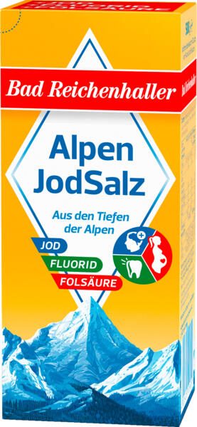 Bad Reichenhaller Alpenjodsalz mit Fluorid + Folsäure 500,0 g 217561006