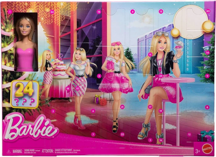Barbie Fashion Adventskalender 2025 mit einer Puppe