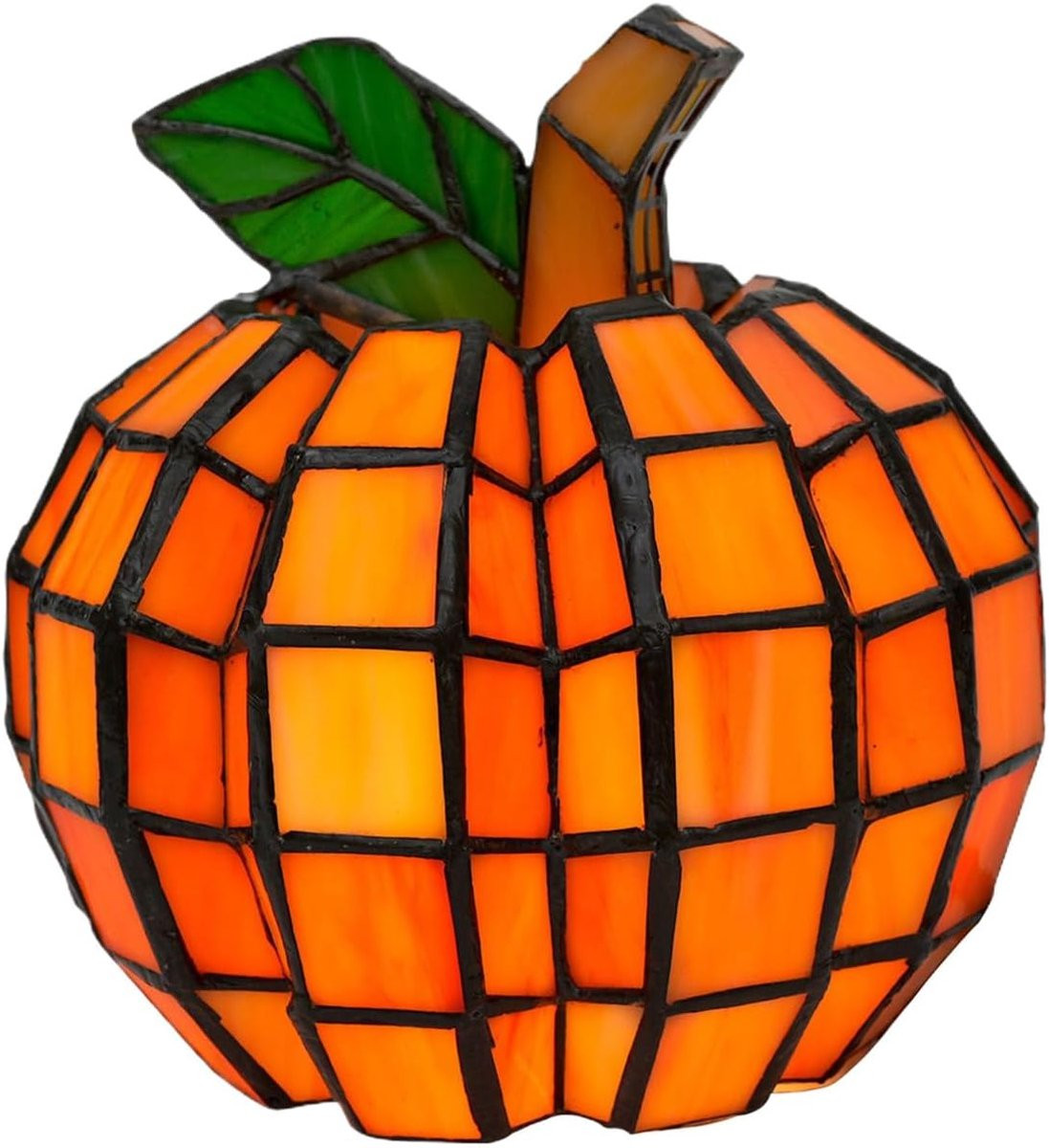 Oranje Pompoenlantaarn - Decoratieve Herfstlamp - Batterij Aangedreven - 155 cm