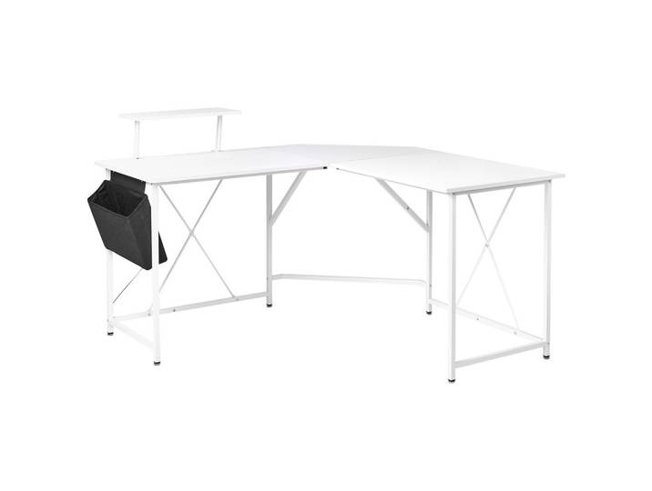 ECKSCHREIBTISCH Weiß 180/140 cm mit Stauraum Tacony