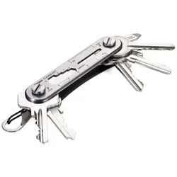 TROIKA KCL81/TI Schlüsselring/Etui Schlüsseltasche Grau