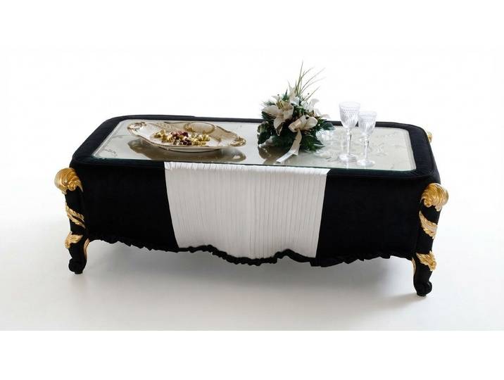 JVmoebel Couchtisch Design Couchtisch aus braunem Holz mit weißen Füßen (Packung), Made in Europa