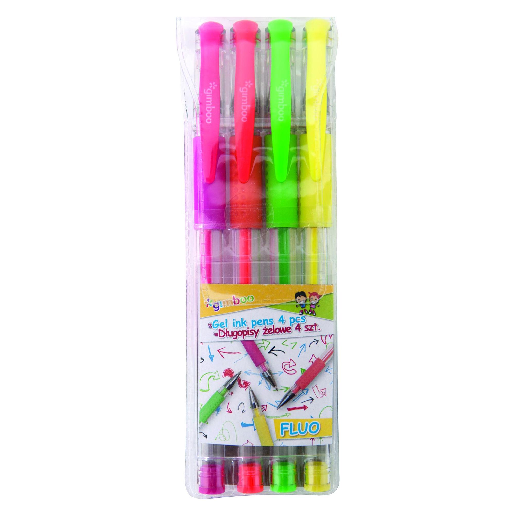 Gimboo Gelstift fluo, 4 stück, anhängerverpackung, verschiedene farben (4x) (41951233)