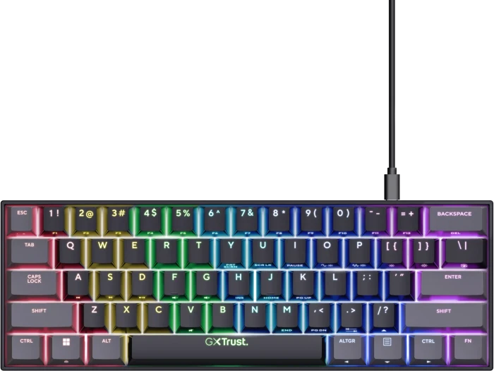 Trust GXT867 Acira 60% Mini Gaming Keyboard US