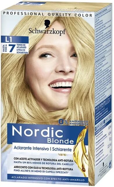 Schwarzkopf Nordic Blonde L1 Aclarante Intensivo 0% Amoniaco