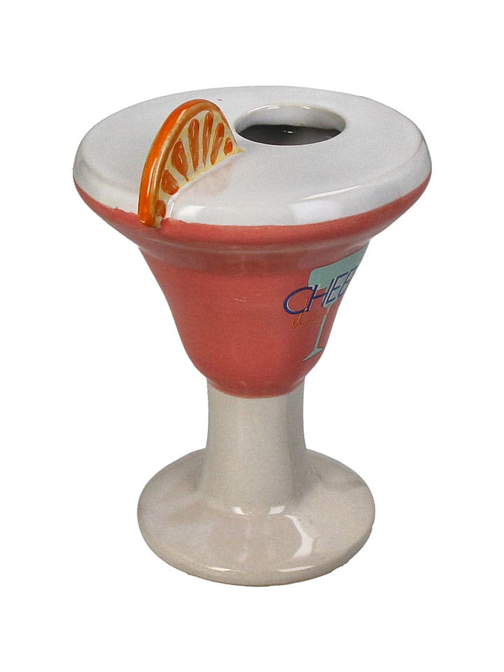 Kersten Vase ''Cocktail'' in Weiß/ Orange - (B)11,5 x (H)16 x (T)11 cm - onesize