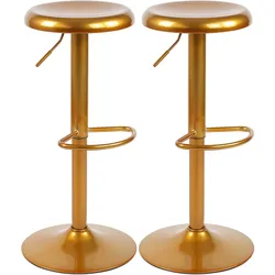 CLP 2er Set Barhocker Williston - Farbe: gold