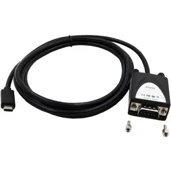 Exsys EX-2311-2IS, USB-C zu RS-232 (1.80 m), Schnittstellenkabel