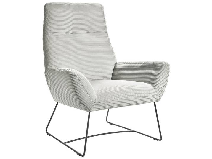 Hom`in Sessel, Hellgrau, Metall, 82x102x81 cm, Goldenes M, DGM-Klimapakt, Lederauswahl, Stoffauswahl, Wohnzimmer, Sessel, Sonstige Sessel