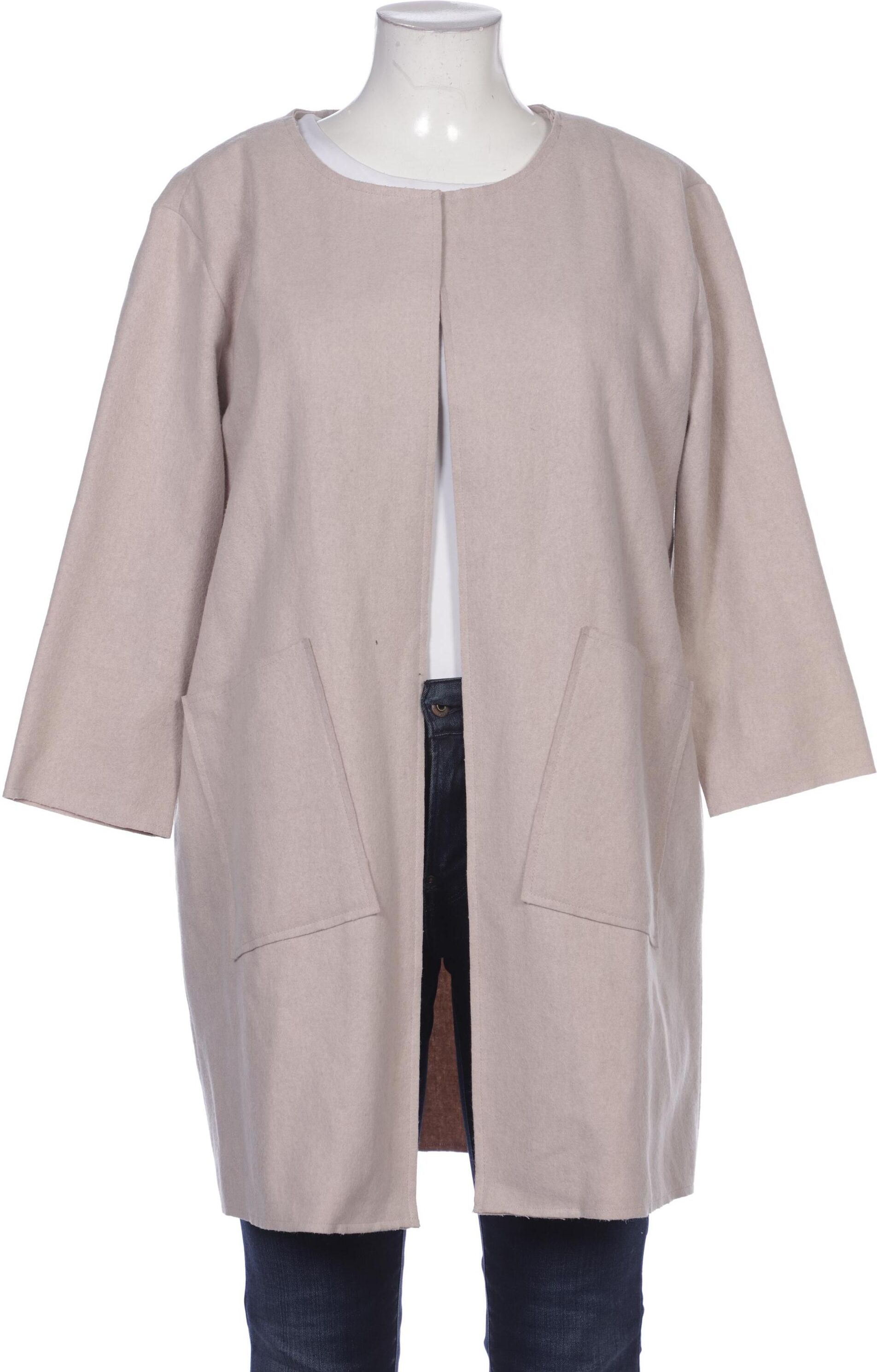 Harris Wharf London Damen Mantel, Beige, Gr. EU 44, Schurwolle - Second Hand