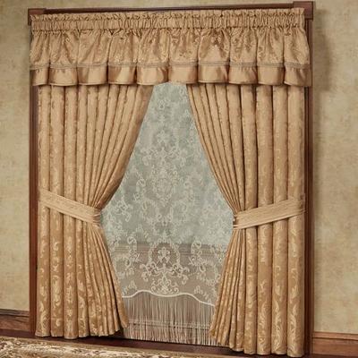 Touch of Class Monaco Scalloped Valance Gold 72 x 18, 72 x 18, Gold