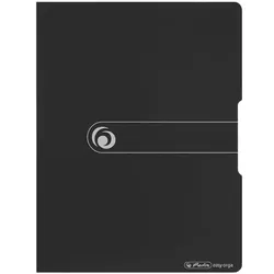 Herlitz Klemmmappe schwarz, 24x33 cm