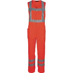 Warnschutz Handwerker-Latzhose "2683" High Visibility orange - 60 - Orange