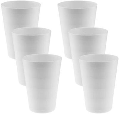 ybm home Break-Resistant Plastic Cups 18oz, Reusable Design