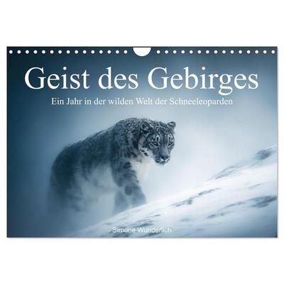 Geist des Gebirges - Ein Jahr in der wilden Welt der Schneeleoparden (Wandkalender 2026 DIN A4 quer), CALVENDO Monatskalender