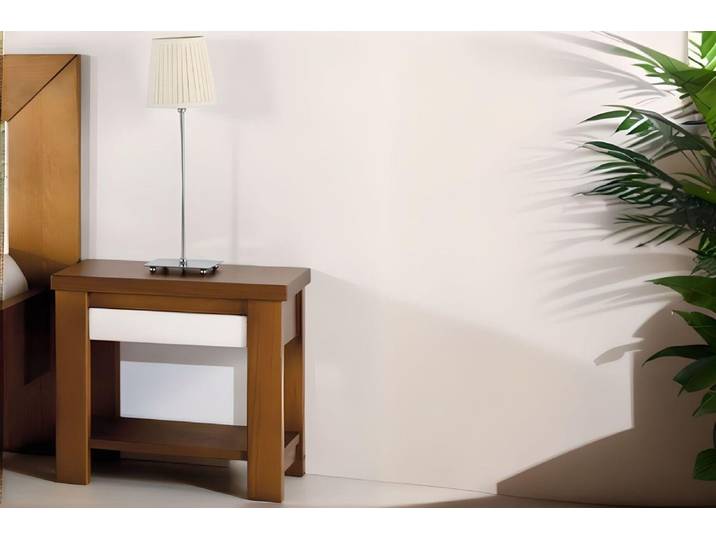 Table de chevet Duo avec tiroir brossé