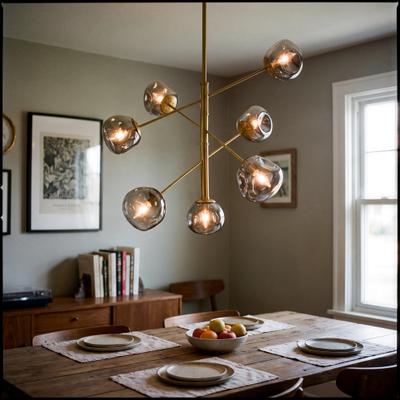 "Livabliss Molexa Minimalist Chandelier - 31""L x 31""W x 30""H"