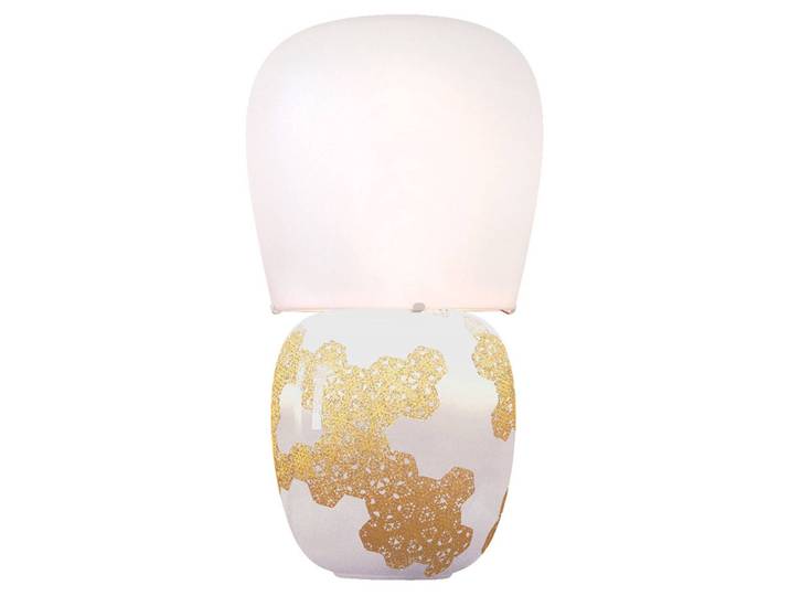 kdln Designer Tischlampe Hive, messing / gold, für Wohn- / Esszimmer, Keramik, Design