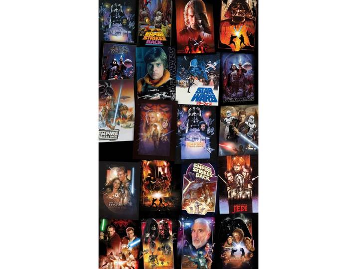 VLIESTAPETE STAR WARS POSTERS COLLAGE